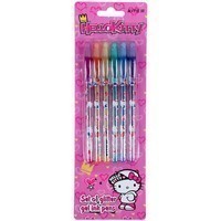 Фото Набір ручок гелів з глітером Kite Hello Kitty 6 кольорів HK21 - 037