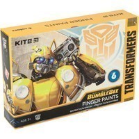 Фарби пальчикові Kite Transformers 6 кольорів TF20 - 064