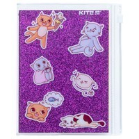 Фото Блокнот Kite Purple cats 80 листів клітинка силіконова обкладинка K22 - 462-2