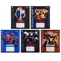 Фото Комплект шкільних зошитів Kite Transformers 12 листів в лінію 25 шт TF22 - 234_25pcs