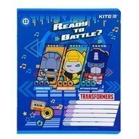 Комплект шкільних зошитів Kite Transformers 12 листів клітина 25 шт TF22 - 232_25pcs