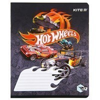 Комплект шкільних зошитів Kite Hot Wheels 12 листів клітина 25 шт HW22 - 232_25pcs