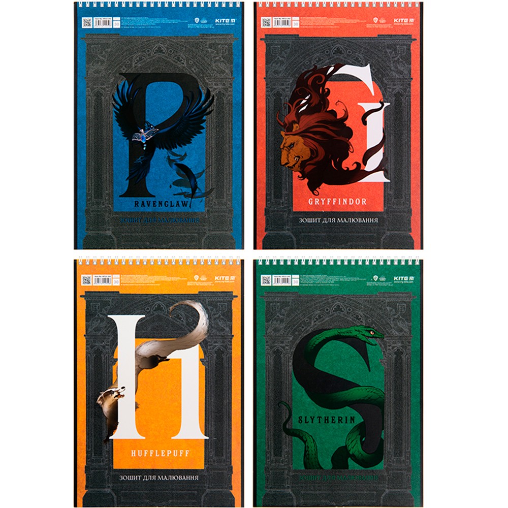 Комплект зошитів для малювання Kite Harry Potter 12 шт HP23-243_12pcs