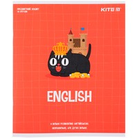 Фото Комплект предметних зошитів Kite Cat Англійська мова, лінія 48 аркушів 8 шт K23-240-18_8pcs