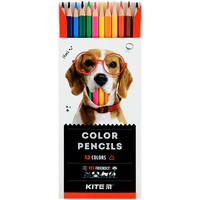 Фото Олівці кольорові тригранні Kite Dogs 12 шт. K22-053-1
