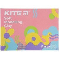 Пластилін восковий Kite Fantasy Pastel 12 кольорів 240 г K22-1086-2P