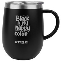 Термокружка Kite Black is my happy color 360 мл K22-378-01-2