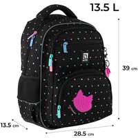 Рюкзак шкільний Kite Education Catsline 13,5 л чорний K24-773M-2
