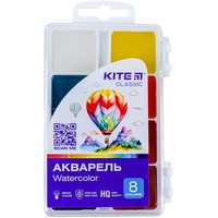 Фото Фарби акварельні Kite Classic 8 кольорів K-065