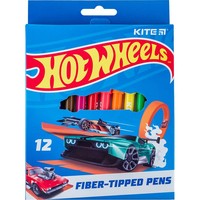 Фото Фломастери Kite Hot Wheels 12 кольорів HW24-447