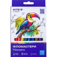Фото Фломастери Kite Classic 10 кольорів K-455