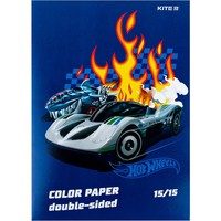 Фото Папір кольоровий двосторонній Kite Hot Wheels HW24-250
