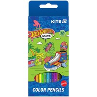 Фото Олівці кольорові Kite Hot Wheels 12 шт. HW25-051-2