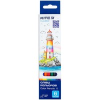 Фото Олівці кольорові двосторонні Kite Classic 6 шт. K-050