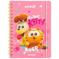 Фото Щоденник на спіралі Kite Garfield тверда обкладинка GF25-438