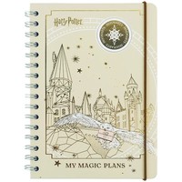 Фото Щоденник на спіралі Kite Harry Potter тверда обкладинка HP25-438