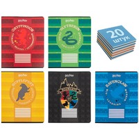 Фото Комплект зошитів шкільних Kite Harry Potter 18 листів клітина 20 шт HP25-236_20