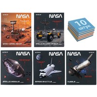 Фото Комплект зошитів шкільних Kite NASA 48 аркушів клітинка 10 шт NS24-259_10