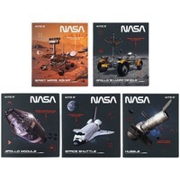 Фото Комплект зошитів шкільних Kite NASA 48 аркушів клітинка 10 шт NS24-259_10