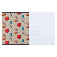 Фото Комплект зошитів шкільних Kite NASA 12 листів в клітину 25 шт NS25-232_25