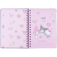 Фото Щоденник на спіралі Kite Kuromi тверда обкладинка HK25-438-1