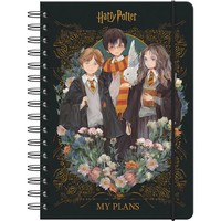 Фото Щоденник на спіралі Kite Harry Potter тверда обкладинка HP23-438