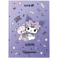 Фото Щоденник шкільний Kite Kuromi тверда обкладинка HK25-262-4