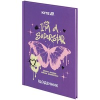 Фото Щоденник шкільний Kite Superstar тверда обкладинка K25-262-2